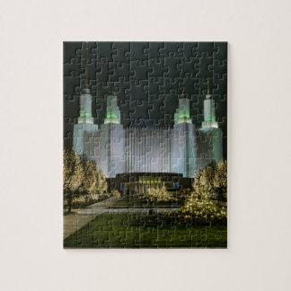 Washington D.C. Temple bij nacht Legpuzzel