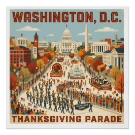 Washington, D.C. Thanksgiving Parade Perfect Poster
