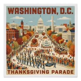 Washington, D.C. Thanksgiving Parade Perfect Poster