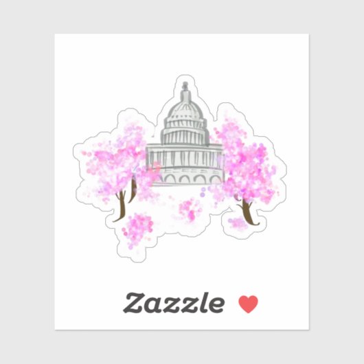 Washington, D.C./U.S. Capitol Sticker (Vel)