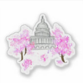 Washington, D.C./U.S. Capitol Sticker (Voorkant)