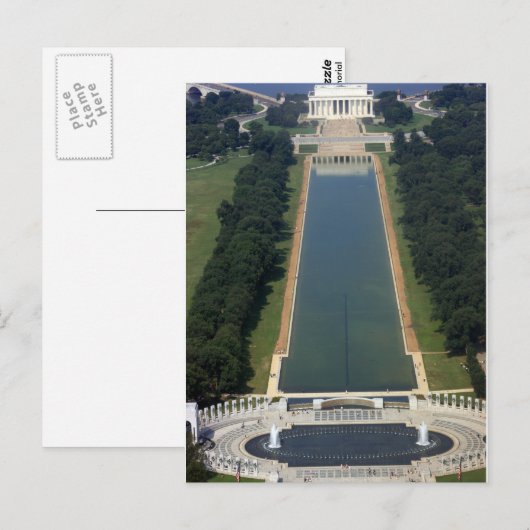 Washington D.C. - Uitzicht van het Washington Monu Briefkaart (Voorkant / Achterkant)