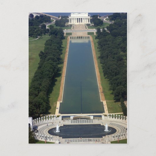 Washington D.C. - Uitzicht van het Washington Monu Briefkaart (Voorkant)