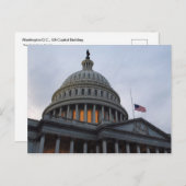 Washington D.C. US Capitol Building Briefkaart (Voorkant / Achterkant)