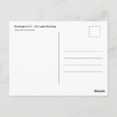 Washington D.C. US Capitol Building Briefkaart (Achterkant)