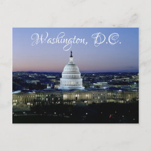 Washington D.C. US Capitool Reizen Briefkaart