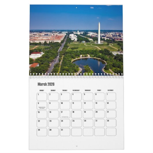 Washington, D.C.-USA Calendar Kalender (Mar 2026)