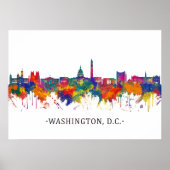 Washington D.C. USA Skyline Poster (Voorkant)