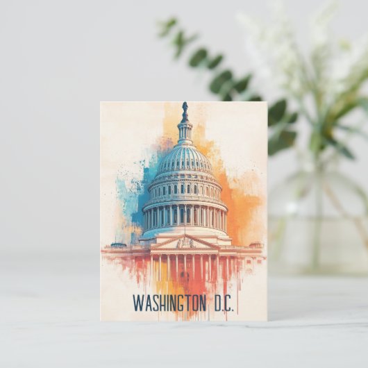 Washington D.C. Verenigde Staten Reizen Briefkaart (Staand voorkant)