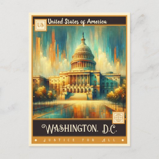 Washington, D.C., Verenigde Staten |  schilderij Briefkaart (Voorkant)