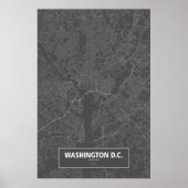 Washington D.C., Verenigde Staten (zwart wit) Poster (Voorkant)