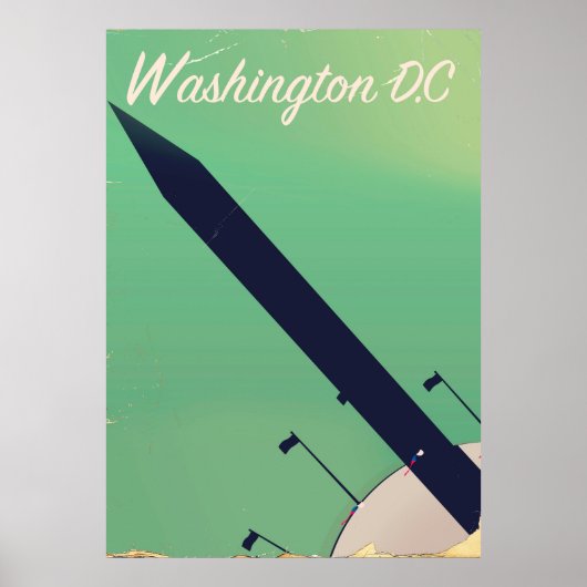 Washington D.C. Vintage poster (Voorkant)