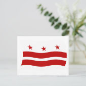 Washington D.C. Vlag Ansichtkaart Briefkaart (Staand voorkant)