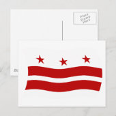 Washington D.C. Vlag Ansichtkaart Briefkaart (Voorkant / Achterkant)