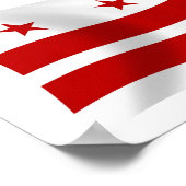 Washington D.C. Vlag Poster Print (Hoek)
