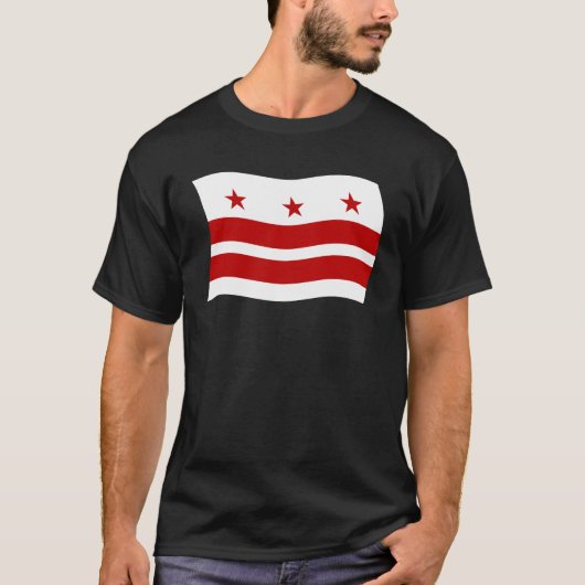 Washington D.C. Vlag T-shirt (Voorkant)