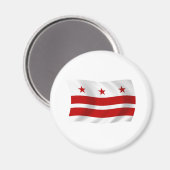 Washington D.C. Vlagmagneet Magneet (Voorkant / Achterkant)