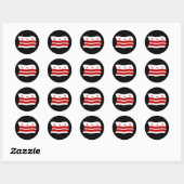 Washington D.C. Vlagsticker Ronde Sticker (Vel)