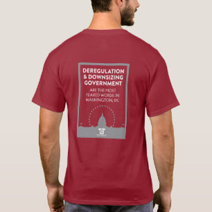 Washington D.C. vreest deregulering en inkrimping T-shirt