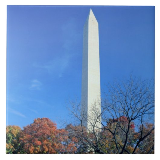 WASHINGTON, D.C. VS. Het Washington Monument rijst Tegeltje (Voorkant)