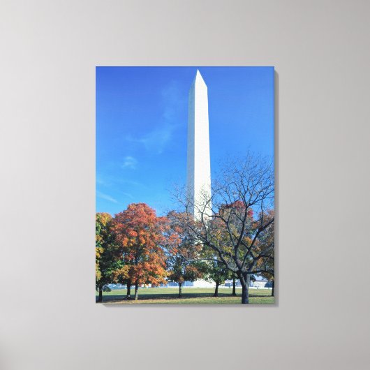 WASHINGTON, D.C. VS. Het Washington Monument verri Canvas Afdruk (Voorkant)
