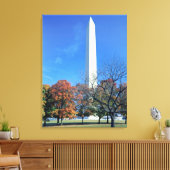 WASHINGTON, D.C. VS. Het Washington Monument verri Canvas Afdruk (Insitu (Woonkamer))