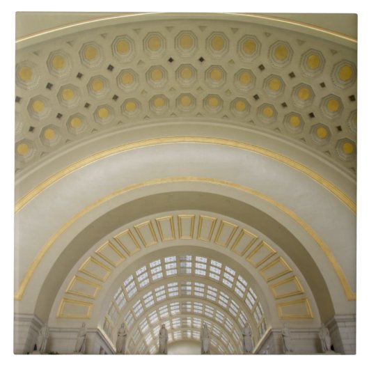 WASHINGTON, D.C. VS. Interieur van Union Station. Tegeltje (Voorkant)