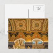 WASHINGTON, D.C. VS. Plafond in de grote hal van Briefkaart (Voorkant / Achterkant)