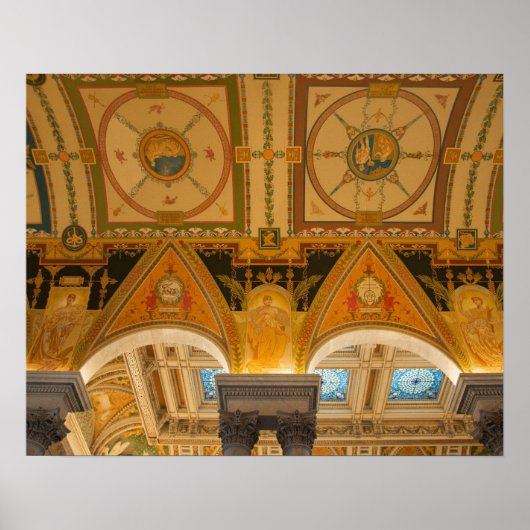 WASHINGTON, D.C. VS. Plafond in de grote hal van Poster (Voorkant)