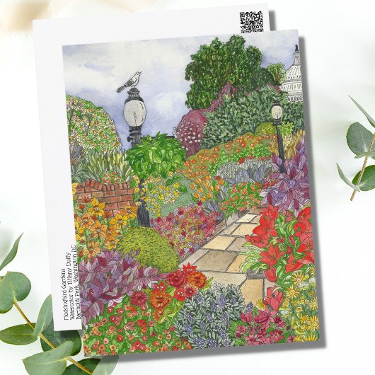 Washington D.C. Waterverf Briefkaart