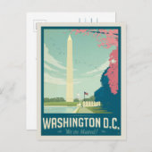Washington, D.C. | We zijn verhuisd Uitnodiging Briefkaart (Voorkant / Achterkant)