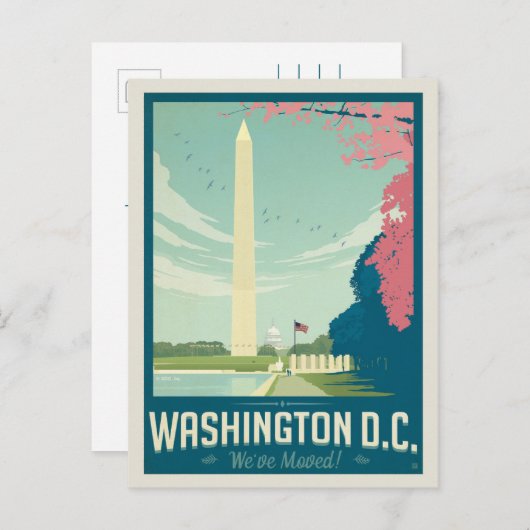 Washington, D.C. | We zijn verhuisd Uitnodiging Briefkaart (Voorkant / Achterkant)