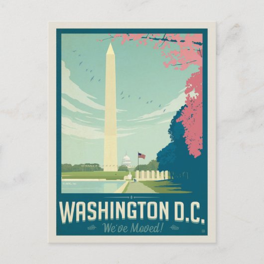 Washington, D.C. | We zijn verhuisd Uitnodiging Briefkaart (Voorkant)