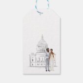 Washington D.C. Wedding Gift Label Cadeaulabel (Achterkant)