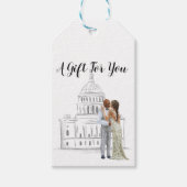 Washington D.C. Wedding Gift Label Cadeaulabel (Voorkant)