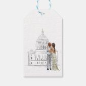 Washington D.C. Wedding Gift Label Cadeaulabel (Achterkant)