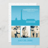 Washington D.C. Wedding Save-the-date Save The Date (Voorkant / Achterkant)