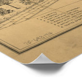 Washington DC 1872 Antiek panoramische kaart Poster (Hoek)