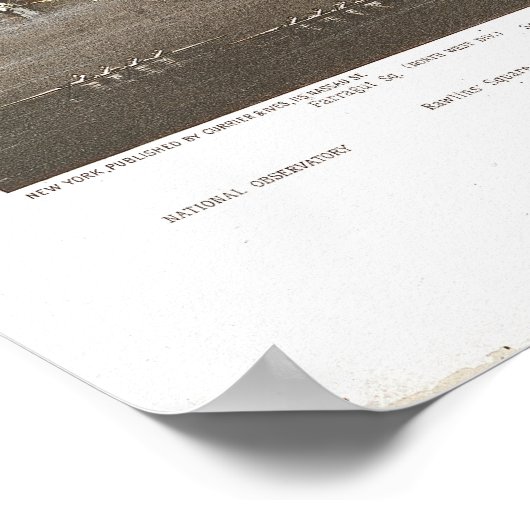 Washington DC 1892 Antiek Panorama Poster (Hoek)