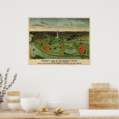 Washington DC, 1892 (E. Johnson) BigMapBlog.com Poster (Keuken)