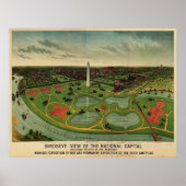 Washington DC, 1892 (E. Johnson) BigMapBlog.com Poster (Voorkant)