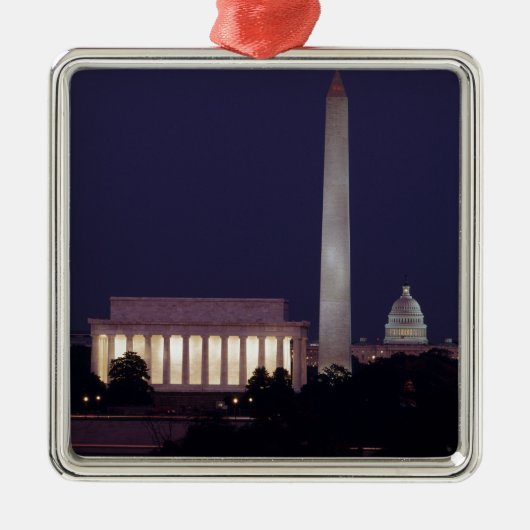 Washington DC 2 Metalen Ornament (Voorkant)