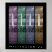 Washington DC - 4-panelPoster Poster (Voorkant)