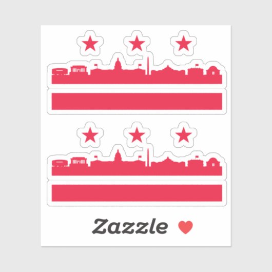 Washington DC 51e staat Sticker (Vel)