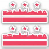 Washington DC 51e staat Sticker (Voorkant)