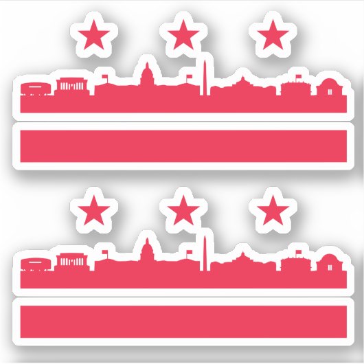 Washington DC 51e staat Sticker (Voorkant)