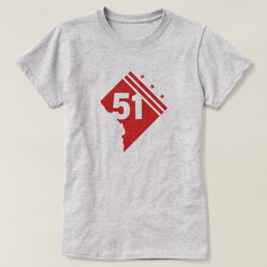 Washington DC 51e staat T-Shirt (Design voorkant)