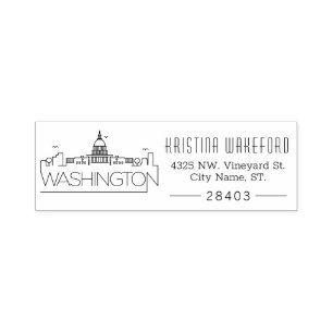 Washington DC   Aangepast zelfinkend stempel voor 