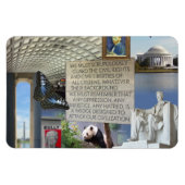 Washington DC-afbeeldingen botsten met 3-inch x4-f Magneet (Horizontaal)
