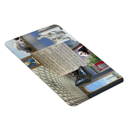 Washington DC-afbeeldingen botsten met 3-inch x4-f Magneet (Rechterzijde)